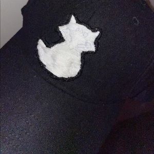 MHL clothing Black Hat w/ fox embroidery
